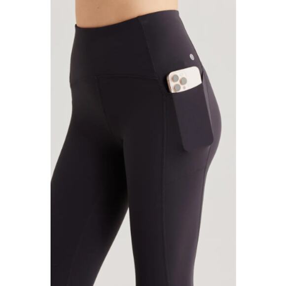 New ZELLA NORDSTROM Black Studio Luxe High Waist Pocket 7/8 Leggings Size S - Picture 3 of 7